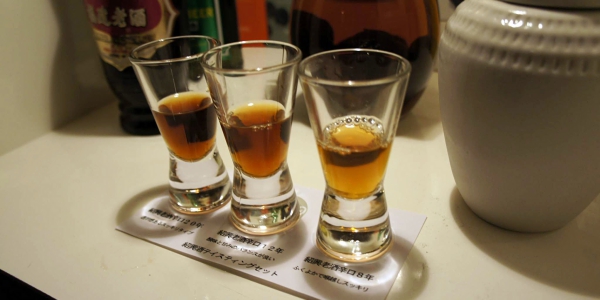 紹興酒飲み比べ3種